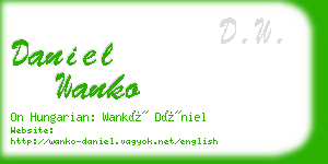 daniel wanko business card